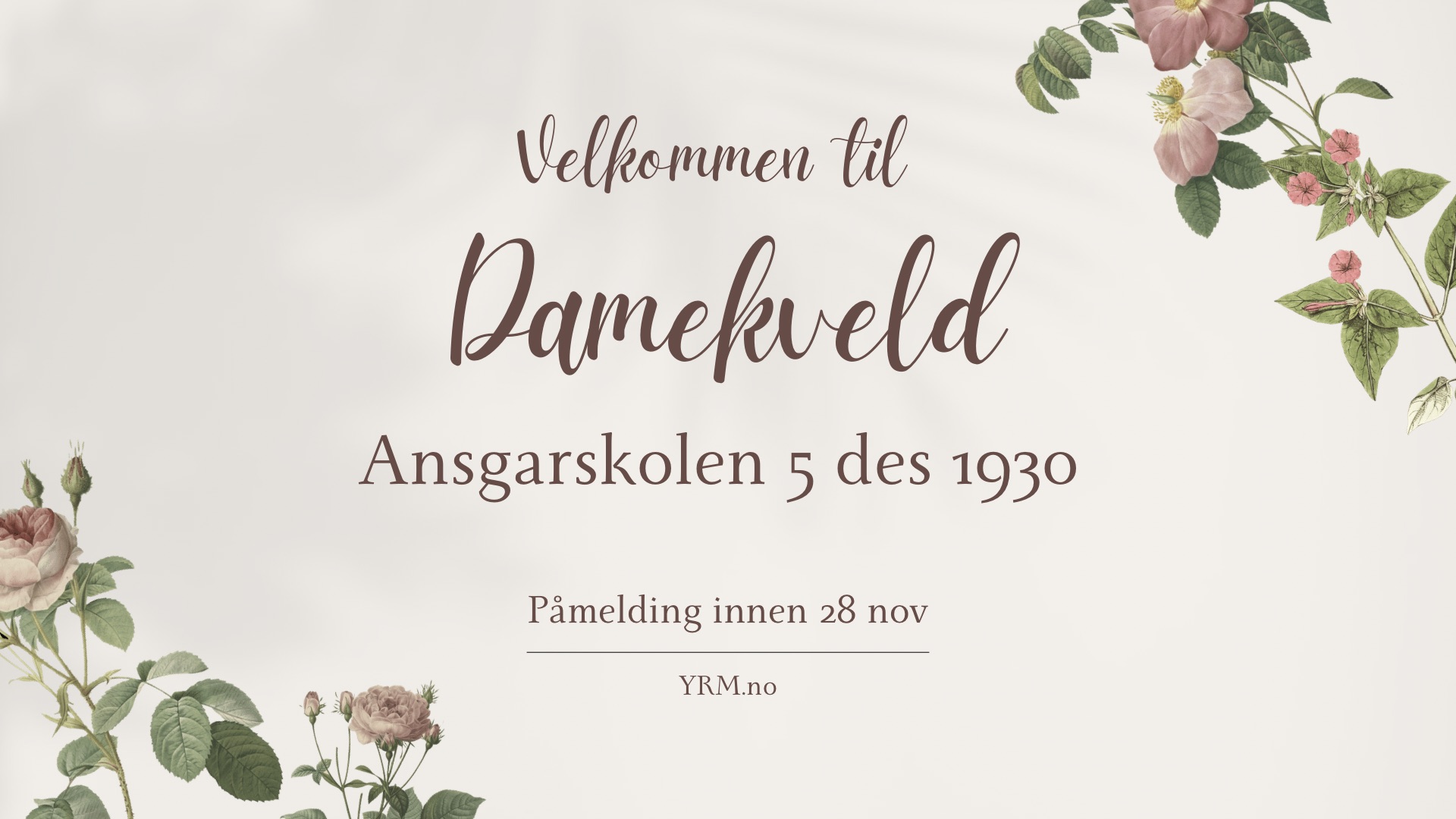 Damekveld 5 Des - Ytre Randesund Misjonskirke