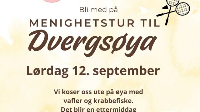 Bli med til Dvergsøya 12 sep!