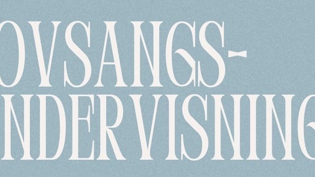 Lovsangsundervisning  med Tony Gulbrandsen