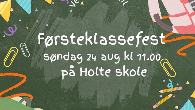 Førsteklassefest på gudstjenesten 24 aug