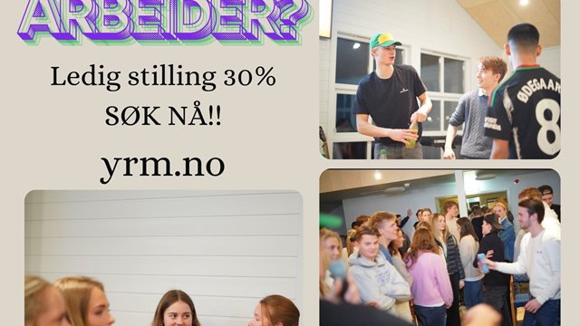 Bli vår nye ungdomsarbeider!
