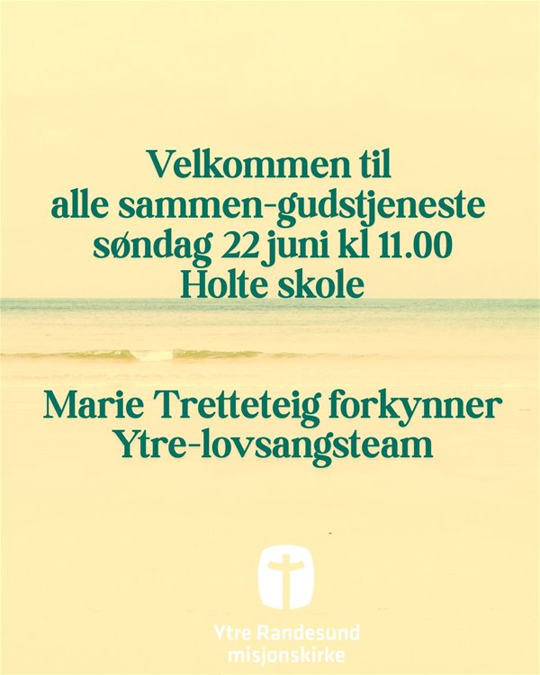 Siste gudstjeneste før sommeren!